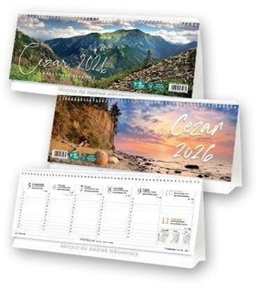 Attēls no Kalendarz 2026 biurowy stojcy Cezar MIX