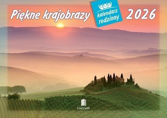 Изображение Kalendarz 2026 rodzinny Pikne krajobrazy