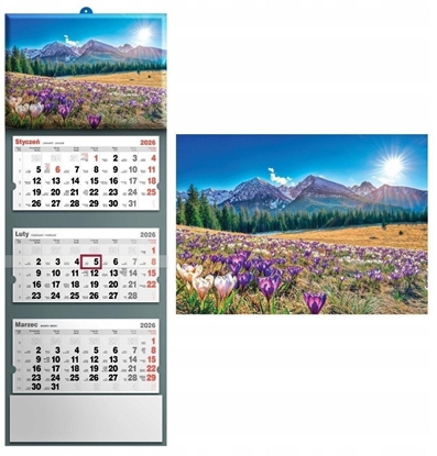 Изображение Kalendarz 2026 trójdzielny krajobraz