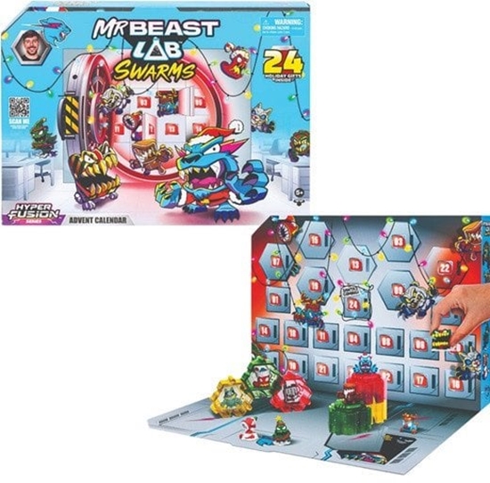 Изображение KALENDARZ ADWENTOWY MRBEAST MR BEAST LAB SWARMS FIGURKI