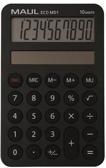 Изображение Kalkulator Maul Kalkulator kieszonkowy ECO* MD1 10-pozycyjny czarny