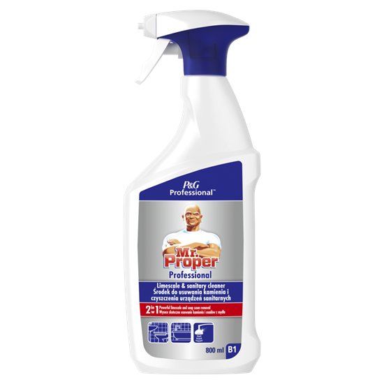 Изображение Kaļķa un nosēdumu mazgāšanas līdzeklis Mr.PROPER Professional, 800ml