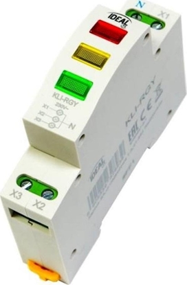 Изображение Kanlux Wskanik obecnoci napicia na szyn TH35 KLI-RGY czerwony/zielony/óty 32893