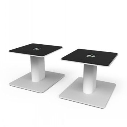 Изображение KANTO AUDIO 6" UNIVERSAL DESKTOP SPEAKER STANDS - WHITE (PAIR)