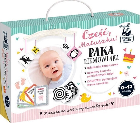 Picture of Kapitan Nauka Cze, Maluszku! Paka niemowlaka ksieczka kontrastowa KS0880