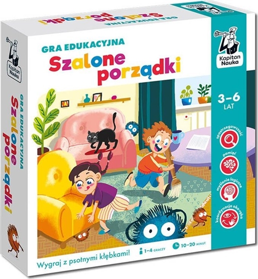 Picture of Kapitan Nauka Kapitan Nauka Gra Szalone porzdki gra edukacyjna 3-6 lat GR0710
