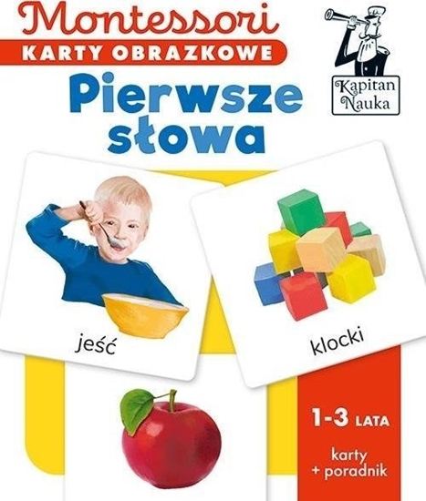 Picture of Kapitan Nauka Montessori Karty obrazkowe Pierwsze sowa 1-3 lata