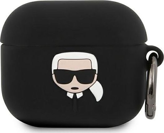 Picture of Karl Lagerfeld Etui ochronne KLACA3SILKHBK Silicone Ikonik do AirPods 3 czarne