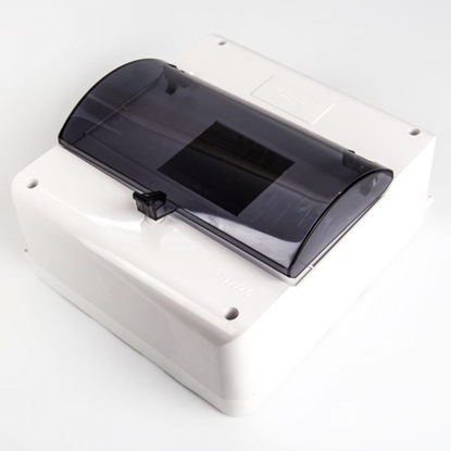 Picture of Karlik Rozdzielnica niskonapiciowa 8 moduowa z zerem i klapk biaa (OB-8ZZK)