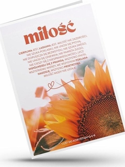 Picture of Karnet - Mio cierpliwa jest... - sonecznik