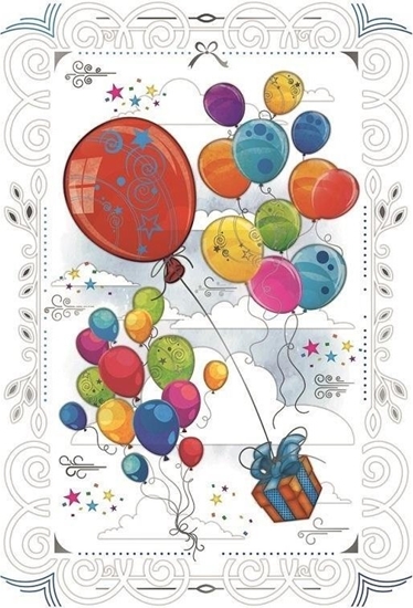 Picture of Karnet 12x18cm + koperta Prezent i balony
