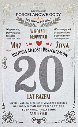Picture of Karnet 20 rocznica lubu (porcelanowa)