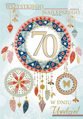 Изображение Karnet A5 Urodziny 70