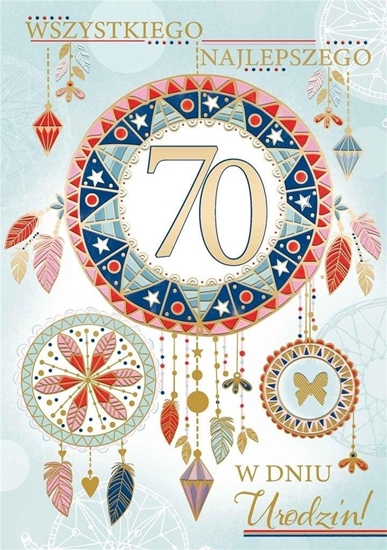 Изображение Karnet A5 Urodziny 70