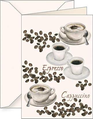 Picture of Karnet B6 + koperta 5635 Kawa