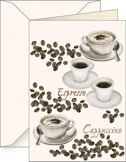 Picture of Karnet B6 + koperta 5635 Kawa