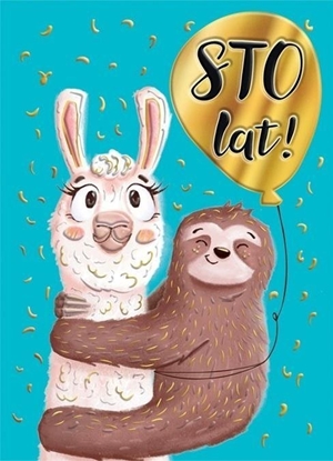 Изображение Karnet B6 Lama z leniwcem