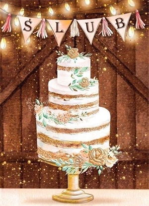 Изображение Karnet B6 lub z kieszonk - Tort boho