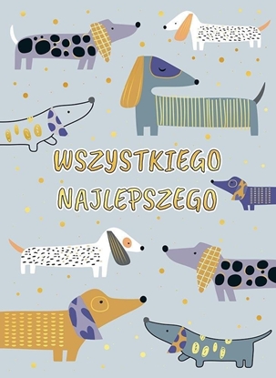 Изображение Karnet B6 Szare psy