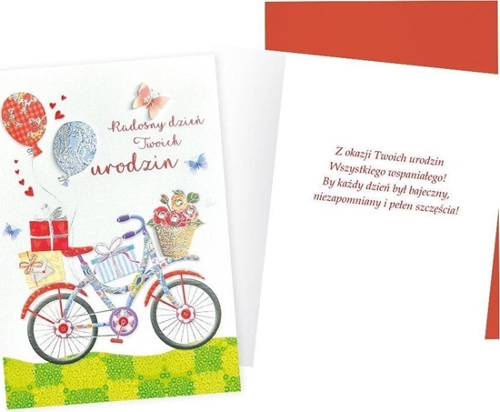 Изображение Karnet B6 Urodziny (damskie, szampan)