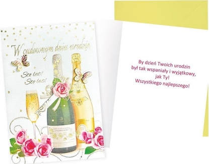 Изображение Karnet B6 Urodziny (damskie, szampan)