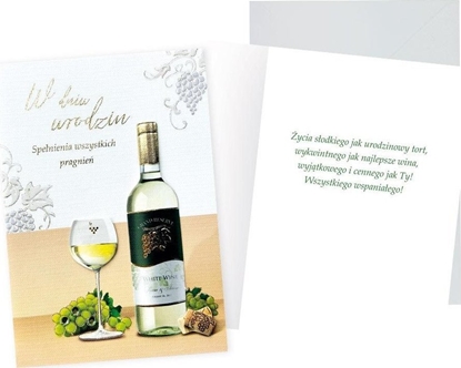 Изображение Karnet B6 Urodziny (wino)
