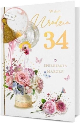 Picture of Karnet B6 Urodziny (wymienne cyfry)