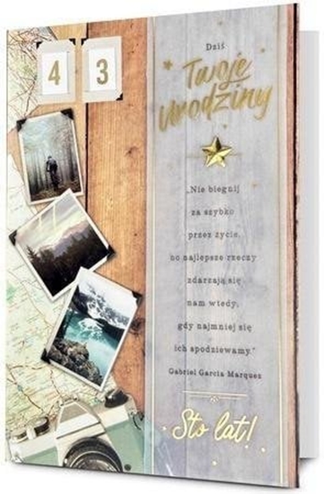 Picture of Karnet B6 Urodziny (wymienne cyfry)