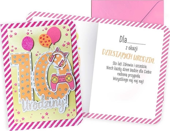 Изображение Karnet B6 Urodziny 10 dziewczynka