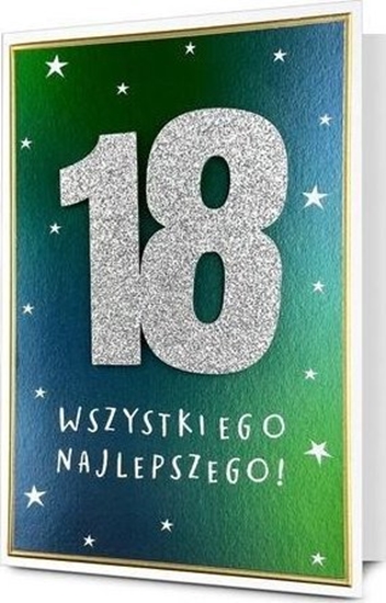 Picture of Karnet B6 Urodziny 18