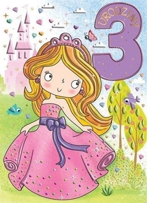 Изображение Karnet B6 Urodziny 3 - Królewna