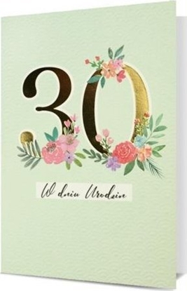 Picture of Karnet B6 Urodziny 30