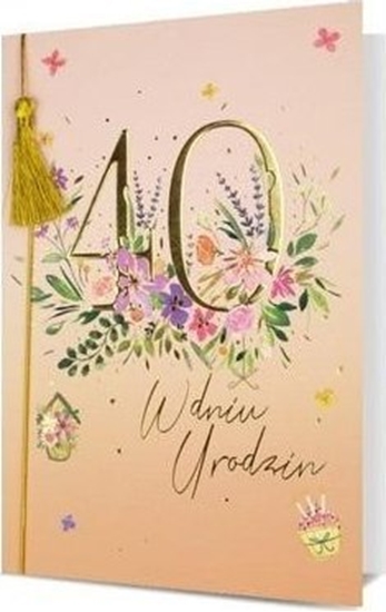 Picture of Karnet B6 Urodziny 40