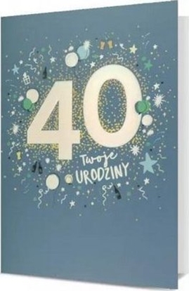 Picture of Karnet B6 Urodziny 40