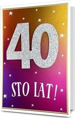 Picture of Karnet B6 Urodziny 40