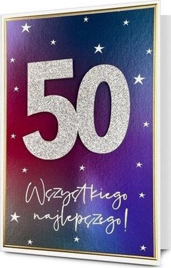 Picture of Karnet B6 Urodziny 50