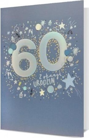 Picture of Karnet B6 Urodziny 60