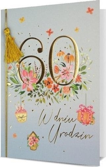 Picture of Karnet B6 Urodziny 60
