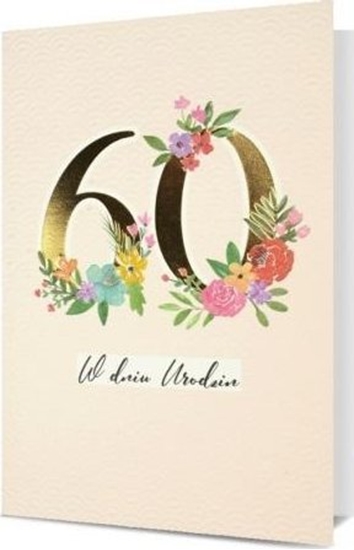 Picture of Karnet B6 Urodziny 60