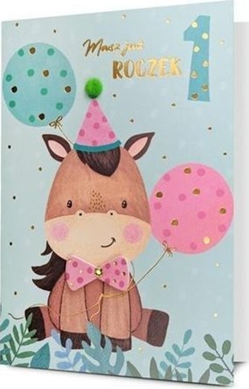 Picture of Karnet B6 Urodziny Roczek