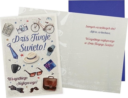 Изображение Karnet B6 Wszystkiego najlepszego (mski)