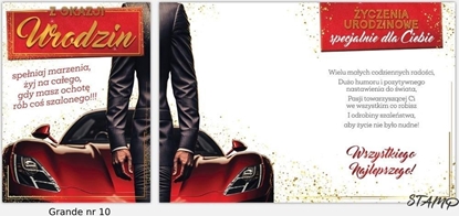Attēls no Karnet Grande + koperta wzór nr 10 Urodziny