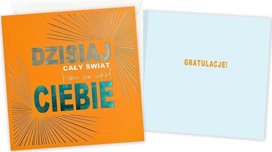 Picture of Karnet Gratulacje wiat krci si wokó Ciebie