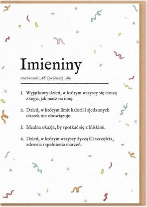 Изображение Karnet Imieniny