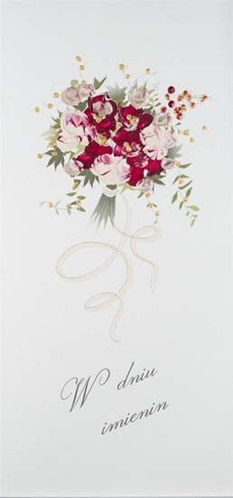 Picture of Karnet Imieniny I 08 - Bukiet czerwony