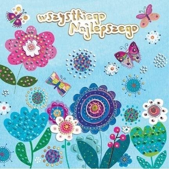 Picture of Karnet KW Kwiatuszki