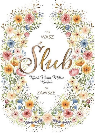 Picture of Karnet KW lub - Kolorowy pattern