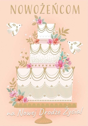 Picture of Karnet KW lub - Tort kremowy