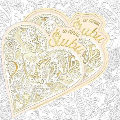 Picture of Karnet KW lub Serce pattern