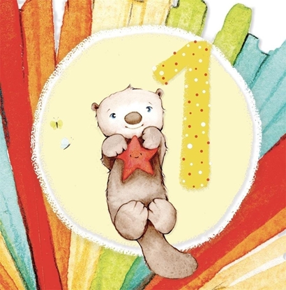 Picture of Karnet kwadrat CL4201_PO Urodziny 1 roczek